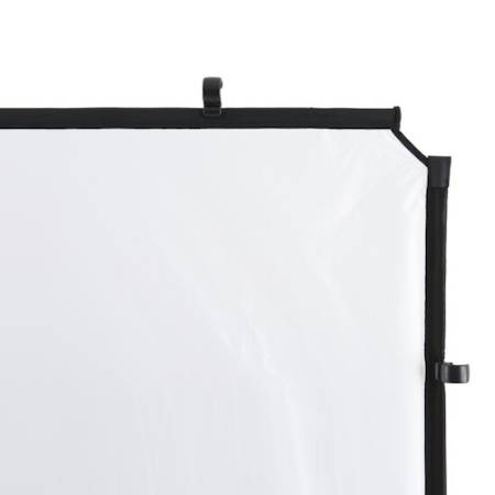 Manfrotto Lastolite LL LR83301R Skylite Extra Large - tkanina dyfuzyjna, biała, 3 x 3m, -0,75 EV_Mocowanie i tkanina z bliska_2